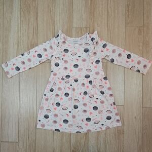 Gymboree Pink and Black Patterned Casual Dress